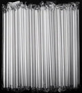 INDIVIDUALLY wrapped Clear PLASTIC BT Straws (100 straws/bag)